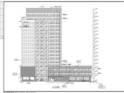 十八层办公楼建筑施工套图 施工图