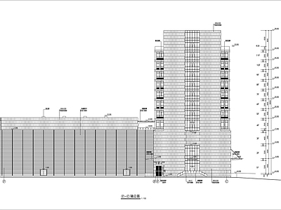 十一层办公楼建筑图 施工图