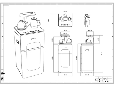 茶吧机制作图 施工图