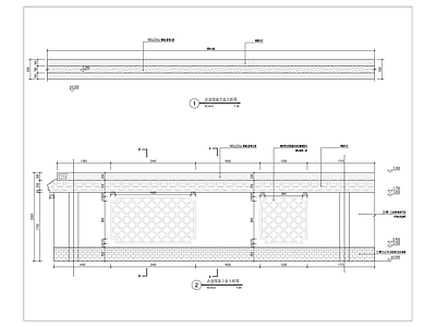 乡村围墙 施工图 建筑通用节点