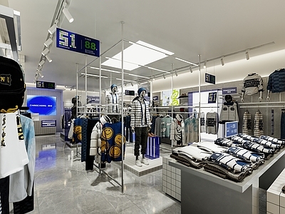 现代服装店