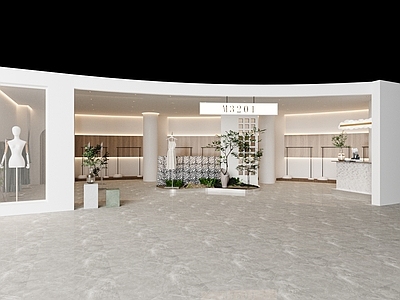 现代奶油服装店