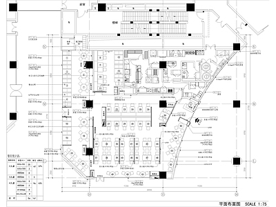 580㎡餐厅 餐饮空间 施工图