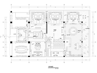 720㎡休闲会所 商务接待 施工图