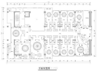 1290㎡餐厅 餐饮空间 施工图