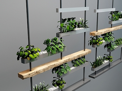 现代铁艺植物隔断 金属隔断 办公室隔断