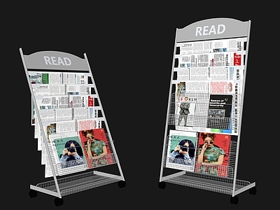 现代展示书架 儿童书架 杂志报刊展架 杂志架 报刊架 报架 资料架