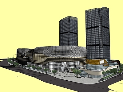 现代商场建筑 香港置地光环