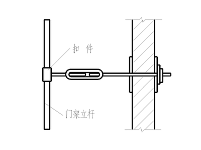 脚手架节点大样 施工图 平面图块 结构节点图