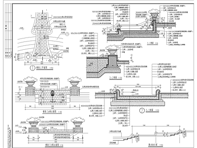 户外欧式水景雕 施工图 景观小品