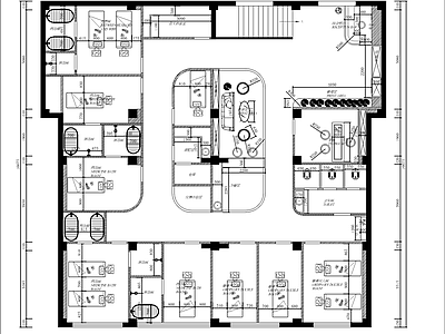 现代理发店室内装修设计图 施工图