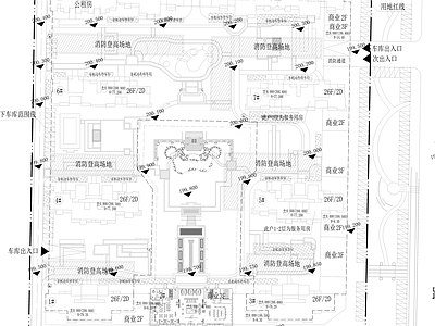 汝州府形象区景 施工图 居住区景观