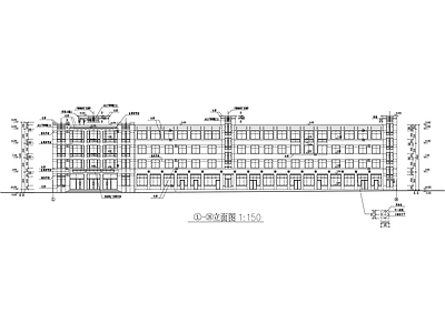 办公室平立剖面图 施工图