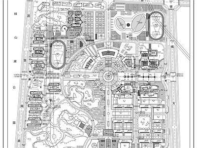 城市学院新区修建性详细规划图 施工图 区域规划 规划设计