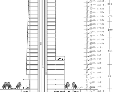 大厦建筑设计方案 施工图