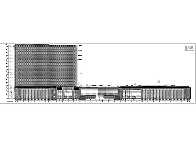 高层双子塔式框架剪力墙结构商务楼幕 施工图