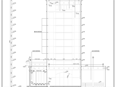 十层银行办公楼建筑方案图 施工图