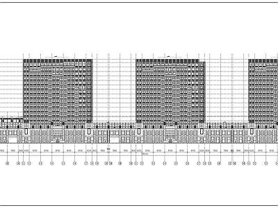 十六层SOHO办公楼建筑 施工图