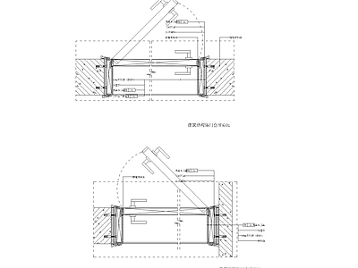 建筑结构体门套节点大样图 施工图 通用节点