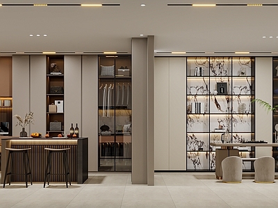 现代全屋定制店