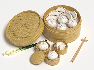 包子 饺子 蒸笼 食物 小笼包