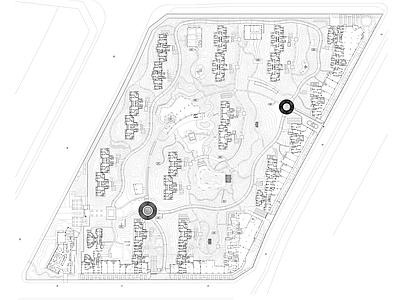 郑州永威五月花城大区景 施工图 居住区景观