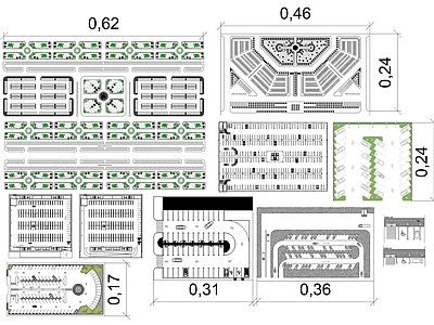 2024停车场规划图库 施工图