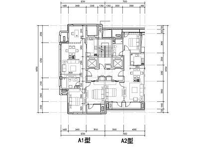 90 120 18 高层住宅 单元式  施工图