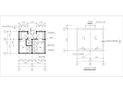 长7 2米 宽6米 1层46 43平米砌体结构交警队公 施工图