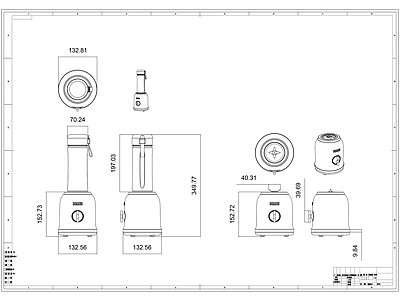 果汁机制作图 施工图