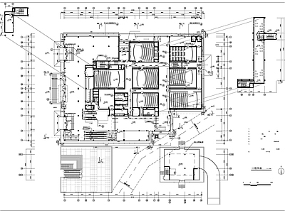 某仿古风格大型电影院建筑图 施工图