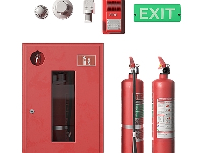 现代灭火器 消防用具 消火栓 报警灯 消防牌