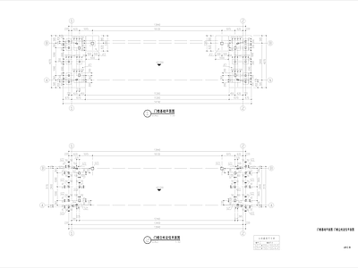 门楼钢结构详图 施工图