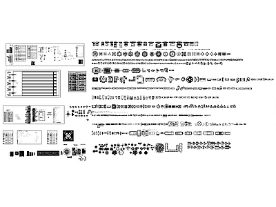 工装图库大全 施工图 工装综合图库 工装图库
