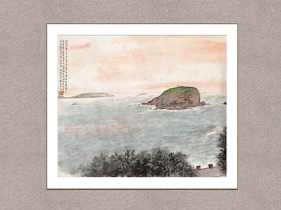 新中式装饰画 水画 傅抱石 国画