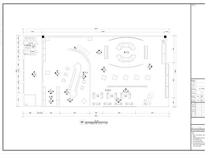 现代风格红色文化展览馆平立面 施工图