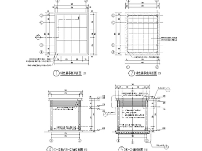 特色景亭详图 施工图