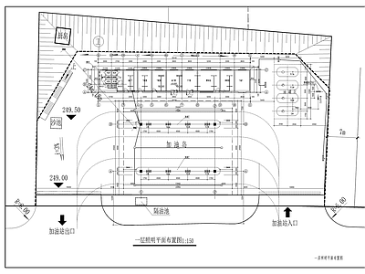 某加油站电气配电箱系统图 施工图 建筑电气