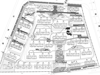 建业云珑上院项目大区景 施工图 居住区景观