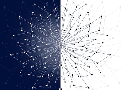 黑白面科技线条创意背景