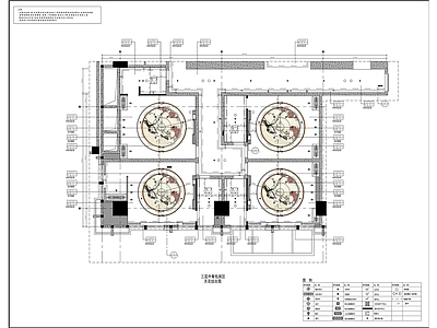 现代酒店餐饮空间餐厅包房包厢室内精装修 施工图