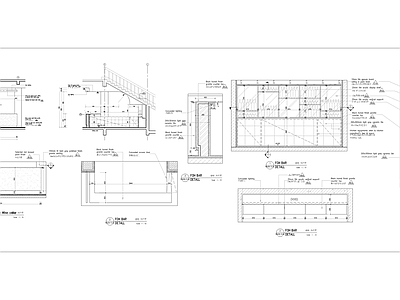酒吧会所酒柜吧台做法详图 施工图 节点
