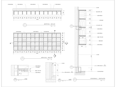 家用会所木质酒柜 施工图 柜类