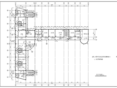 欧式烟草公司办公楼建筑图 施工图