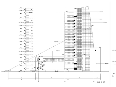 绍兴工行办公楼建筑图纸 施工图