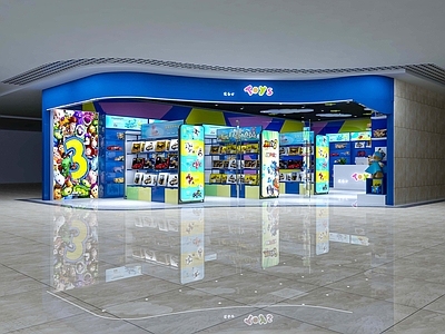 现代玩具店 礼品店 玩具店头 手办 儿童玩具