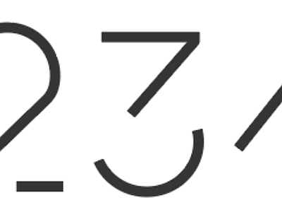简约数字标识导视