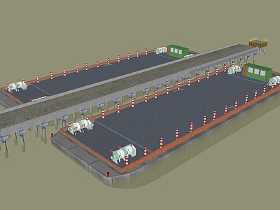 现代桥梁道路工程施工现场 路桥梁施工工地