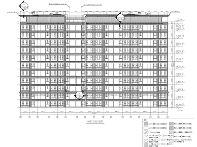 通安福地块住宅建筑外立面 泛光图纸 施工图