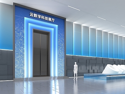 现代科技门头 头 企业头 企业展厅头